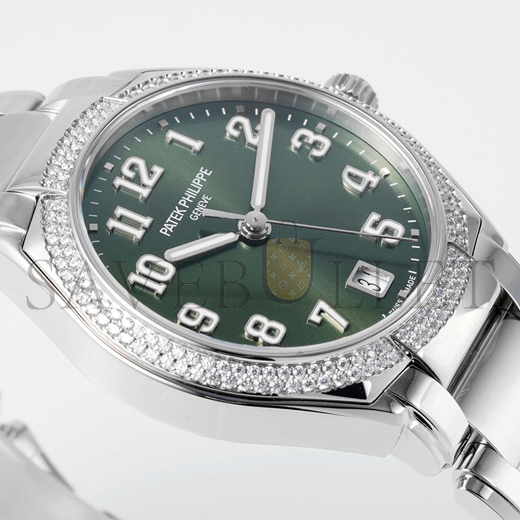 PATEK PHILLIPE GREEN DIAL 36MM  WATCH TWENTY~4  (7300-1200A)
